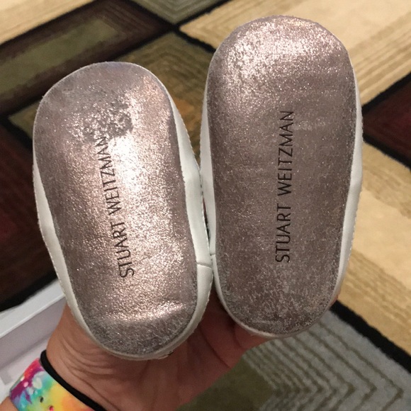 Stuart Weitzman baby studded slip ons 3 - Picture 2 of 4